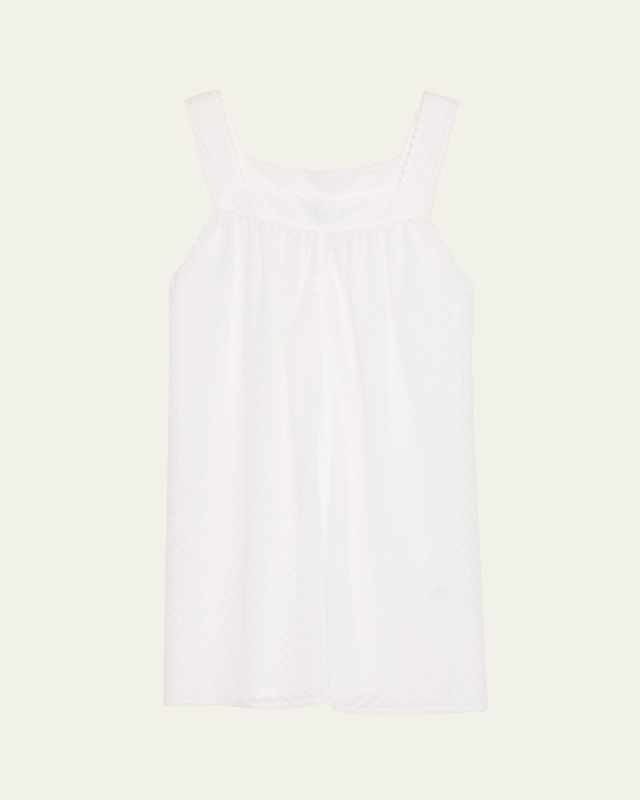 Shadow 1 Chevron Lace-Trim Cotton Babydoll